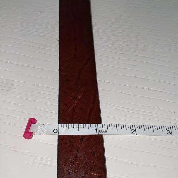 Top Grain Oil Tan Men's Brown Leather Belt U.S.A. 1043 Size 38 - Picture 12 of 13